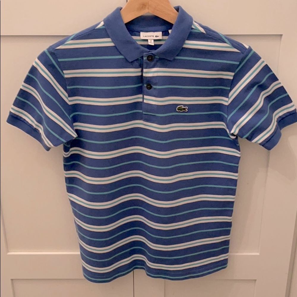 LACOSTE Boys Alligator Polo - 12 (fits like 10)